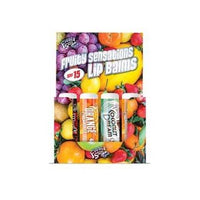 Fruity Scentsations Lip Balm Display SPF 15 Lip Balm 0.15oz 24 Count 8 each Flavors