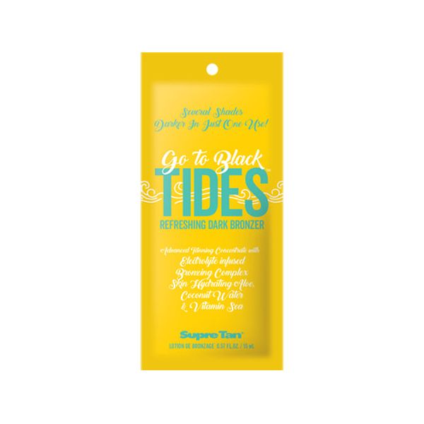 1 packet Go to Black Tides Refreshingly Dark Bronzer with DHA, Erythrulose & Melanin .57oz