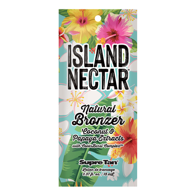 1 packet Island Nectar Naturtal Bronzer Coconut & Papaya Extracts with Colorburst Complex .57oz