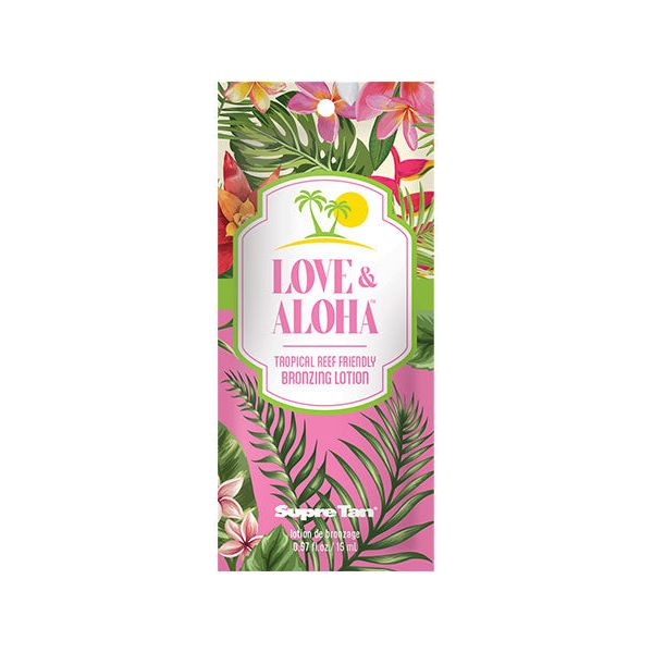 1 packet Love & Aloha Tropical Reef Friendly Bronzing Lotion .57oz