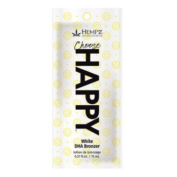 1 free packet Hempz Choose Happy White DHA Bronzer .57oz TOP SELLER!