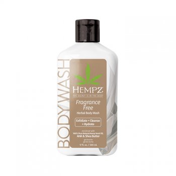 Hempz Fragrance Free Herbal Body Wash 17oz