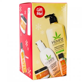 Hempz Sweet Pineapple & Honey Melon Gift Set 4 Count Limited Edition