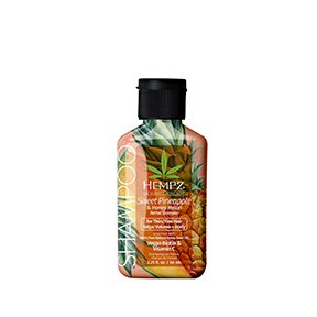 Hempz Sweet Pineapple & Honey Melon Herbal Shampoo Enriched with Vegan Biotin & Vitamin C For Fine or Thin Hair 2.25oz MIni