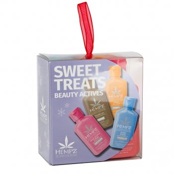 Hempz Sweet Treats Beauty Actives Gift Set Mini's 2.25oz 4 Count Limited Edition