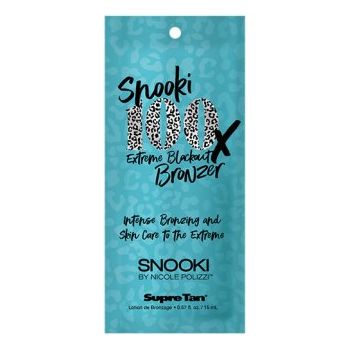 1 free packet Snooki 100x Extreme Blackout Bronzer MegaDark Instant Color Bronzer .57oz