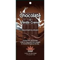 1 packet CHOCOLATE and VANILLA CREME Natural Dark Accelerator .75 oz