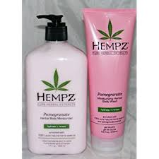 Hempz Pomegranate Herbal Body Wash 9oz & Pomegranate Herbal Body Moisturizer 17oz Bundle